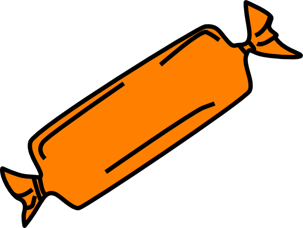 Orange Candy Bar clip art - vector clip art online, royalty free ...