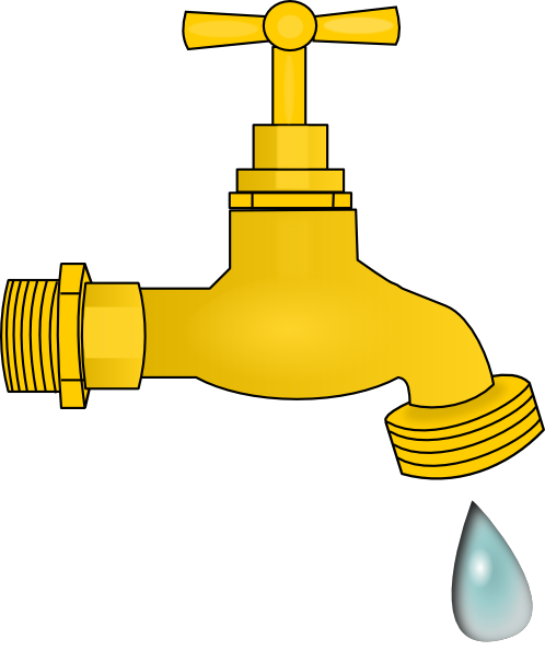 Dripping Faucet clip art - vector clip art online, royalty free ...