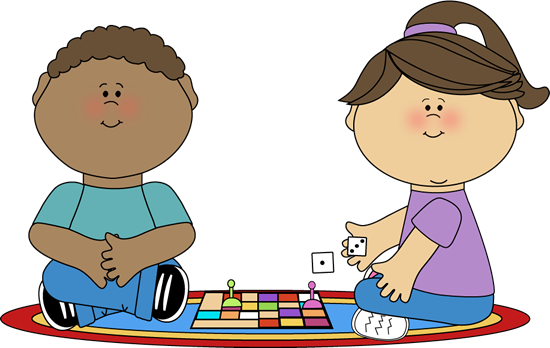 Kids Playing a Board Game Clip Art - Kids Playing a Board Game ...
