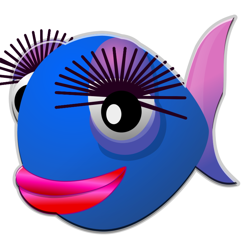 clipart blue fish - photo #49