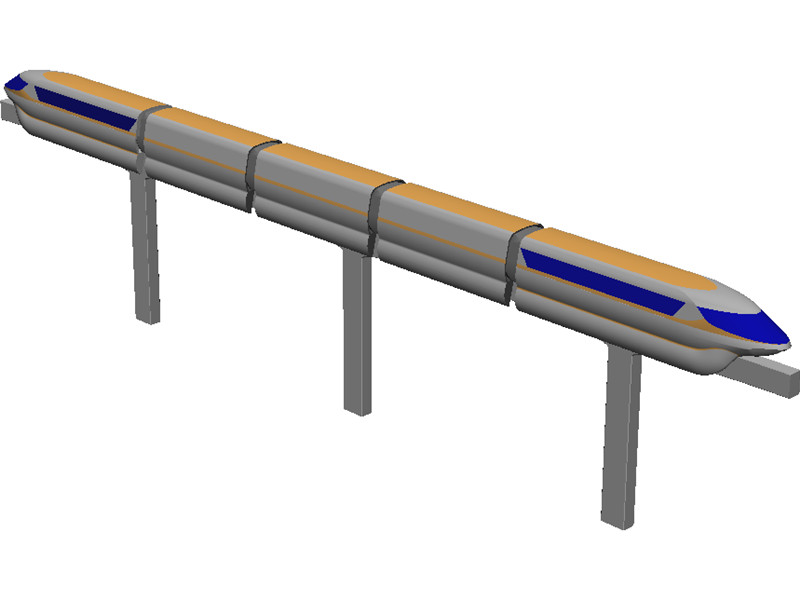 Monorail Train 3D CAD Model Download | 3D CAD Browser