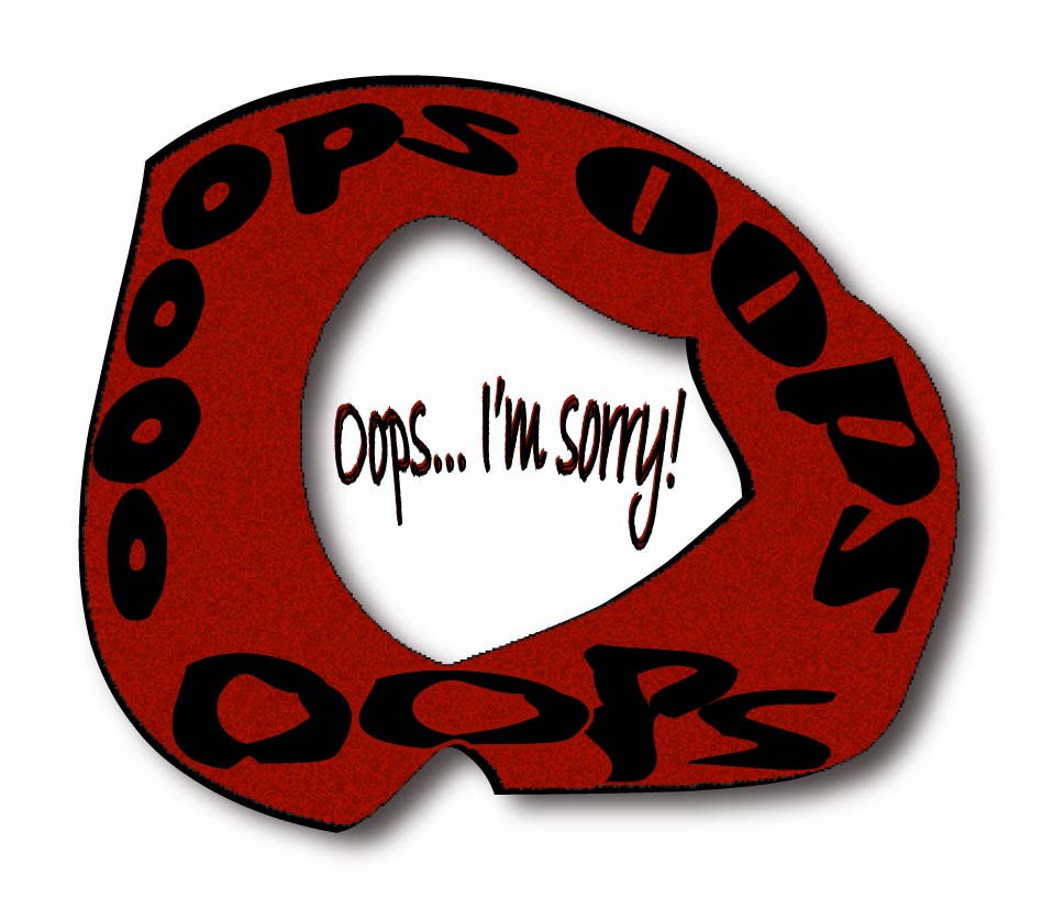 Free Text Clip Art: Oops, I'm Sorry