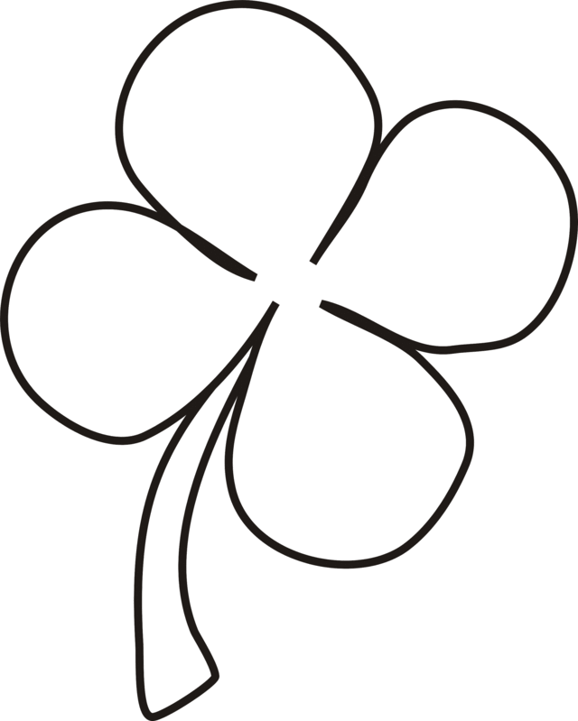 Clover Coloring Pages