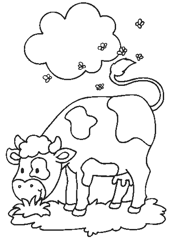 Cow coloring pages 29 - smilecoloring.com