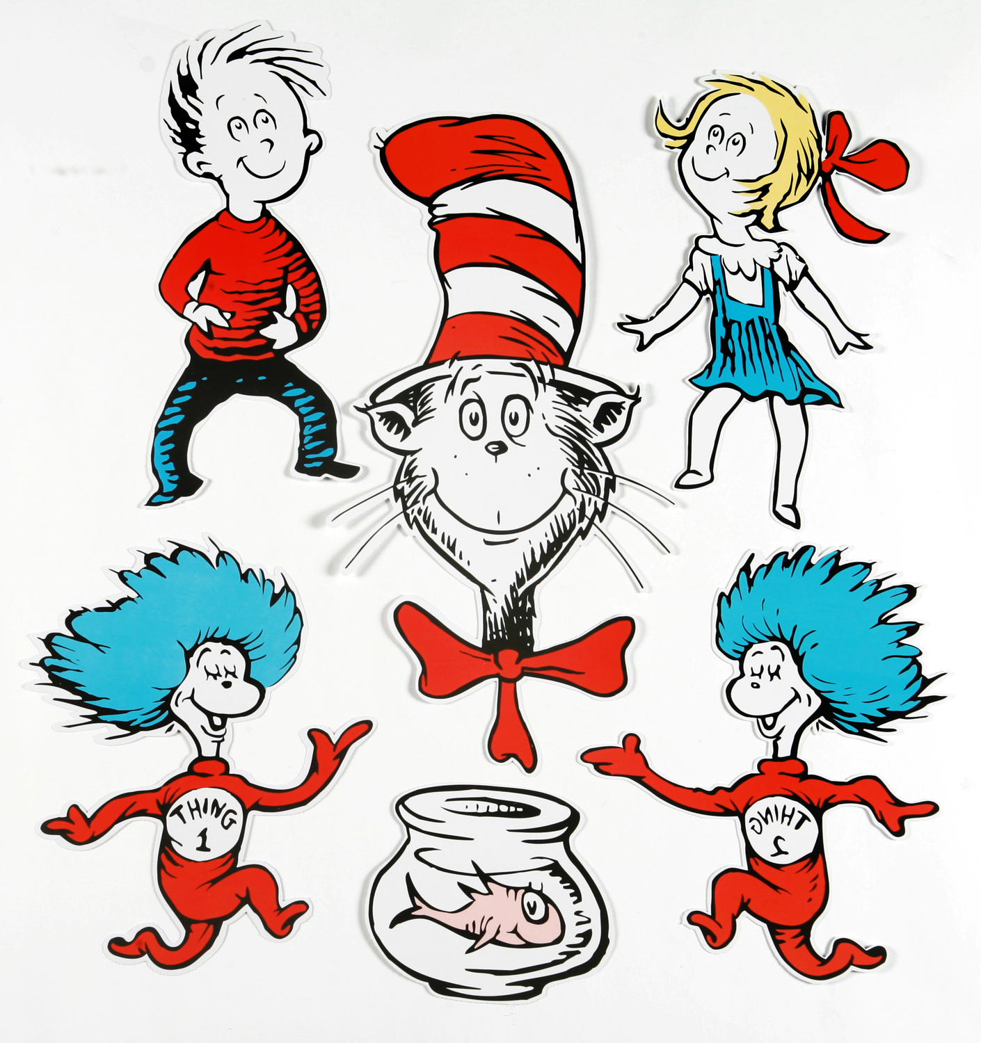 Large Dr. Seuss Characters 2-Sided Classroom Decor | Eureka School