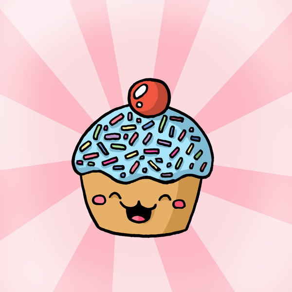 Cute Cupcakes Cartoon