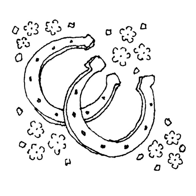 Personal Impressions Horseshoes Rubber Stamp | Hobbycraft