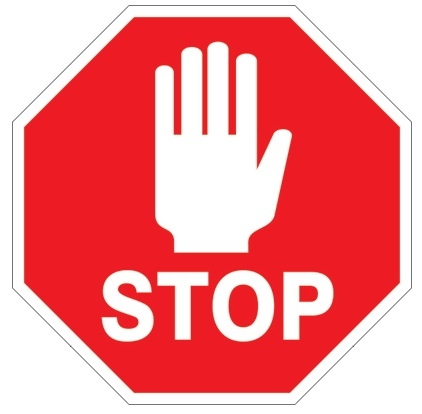 Anti Slip - STOP SIGN - Safety Floor Signs