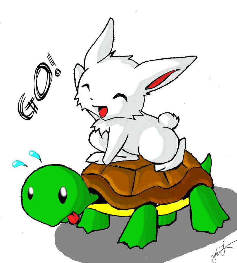 deviantART: More Like Turtle and bunny by PegasusClock