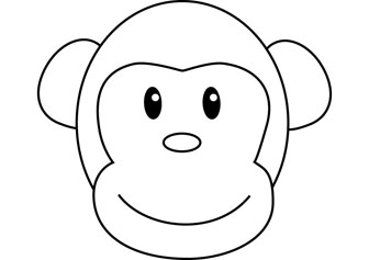 Bongo Monkey coloring drawing