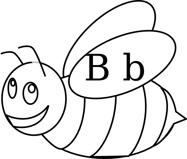 Bumble Bee Outline Clip Art at Clker.com - vector clip art online ...
