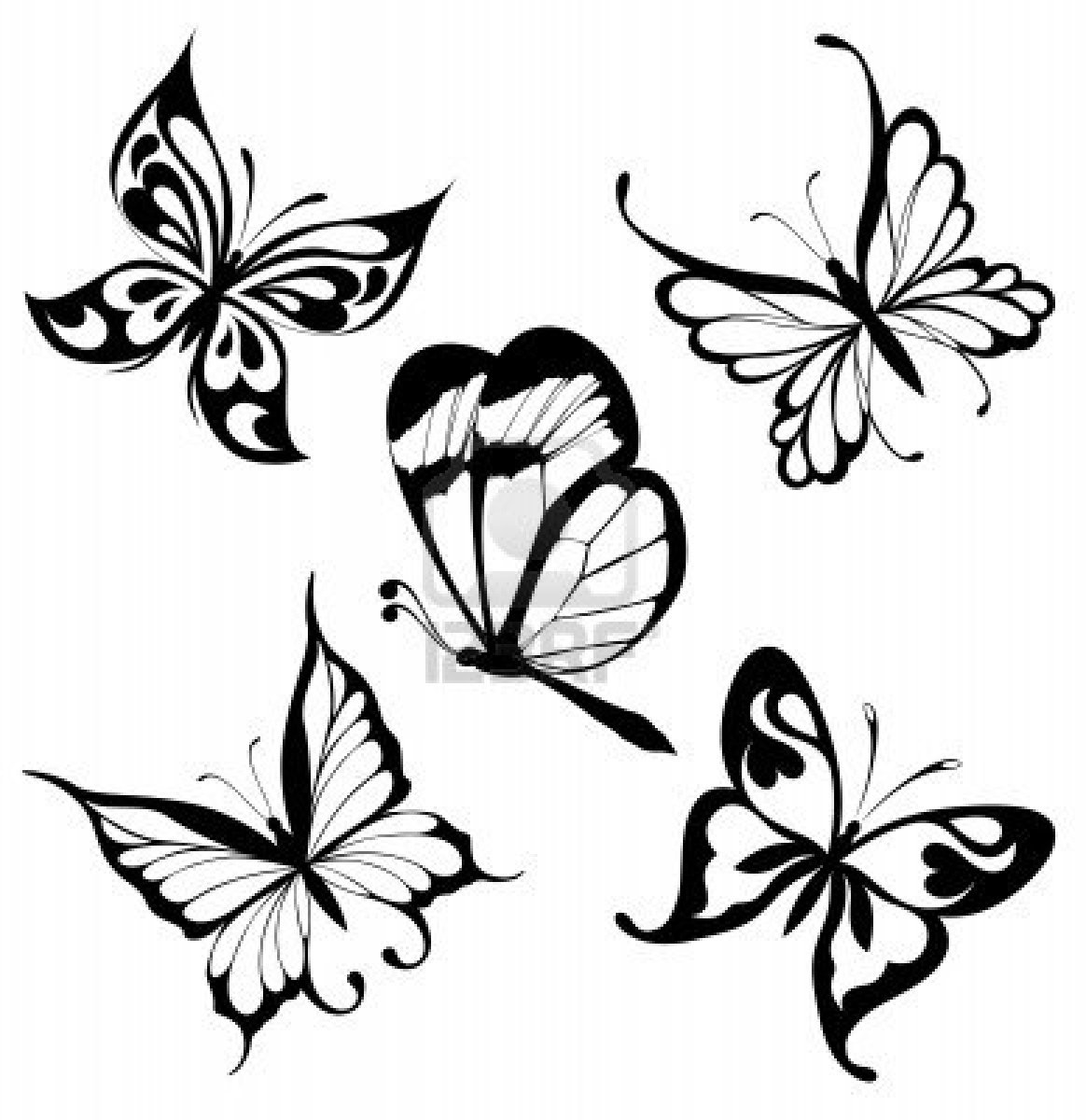 Tribal Butterflies Tattoo Designs Cliparts.co