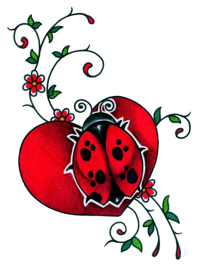 Ladybug Tattoo Drawing