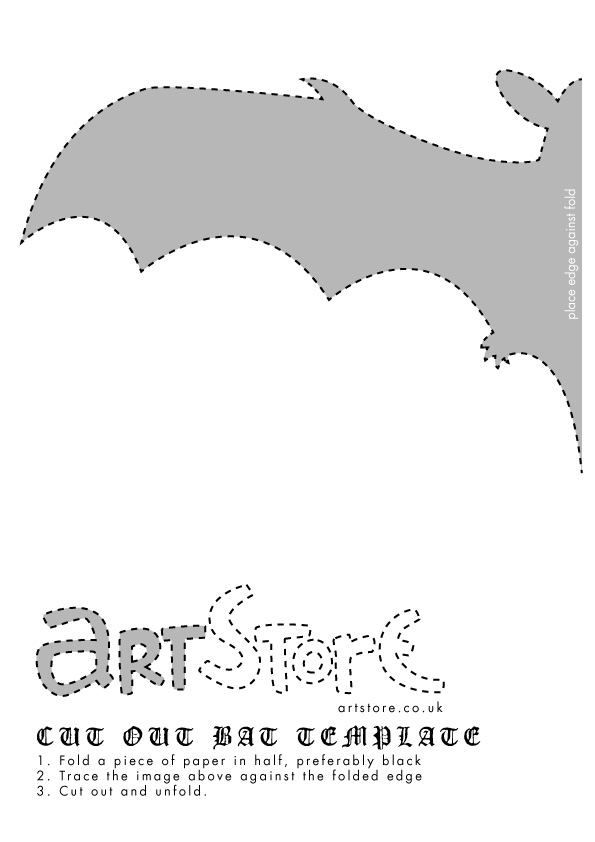 Halloween Bat Decoration Template - Artstore.co.uk