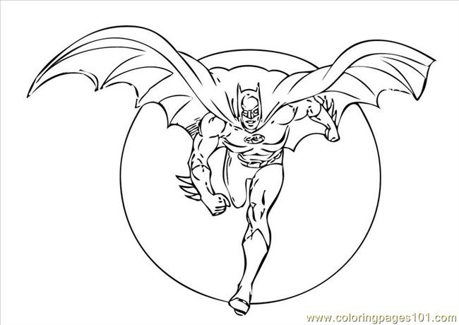 Free coloring pages of batman animetd