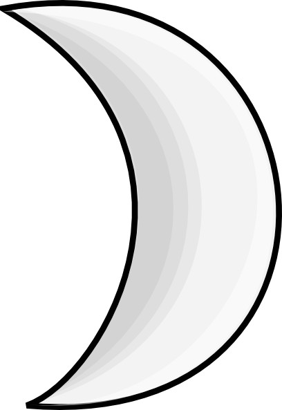 Moon Crescent clip art Free Vector / 4Vector
