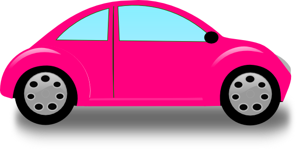 Pink Volkswagon 2 clip art - vector clip art online, royalty free ...