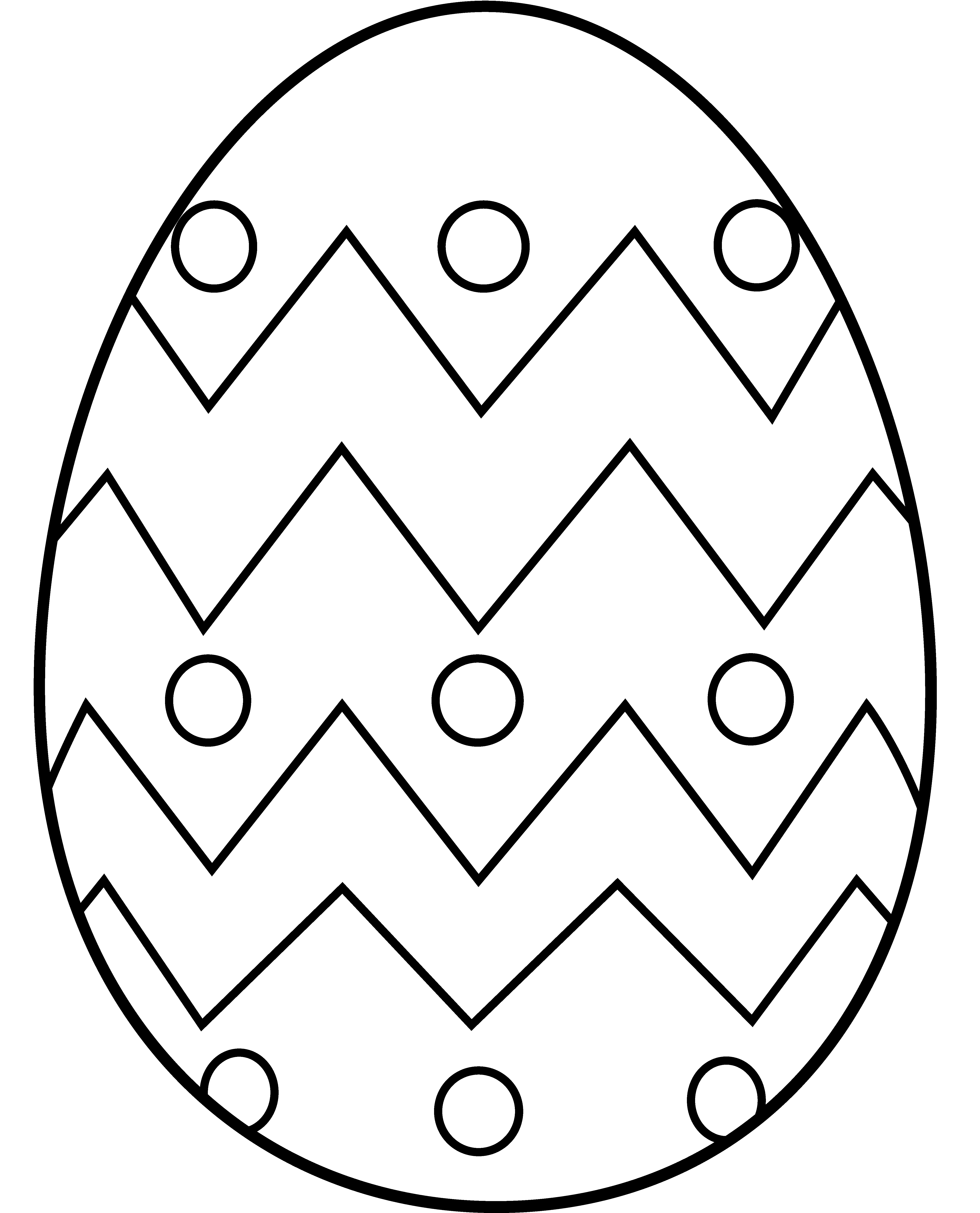 Easter Egg clip art free coloring pages | Coloring Pages