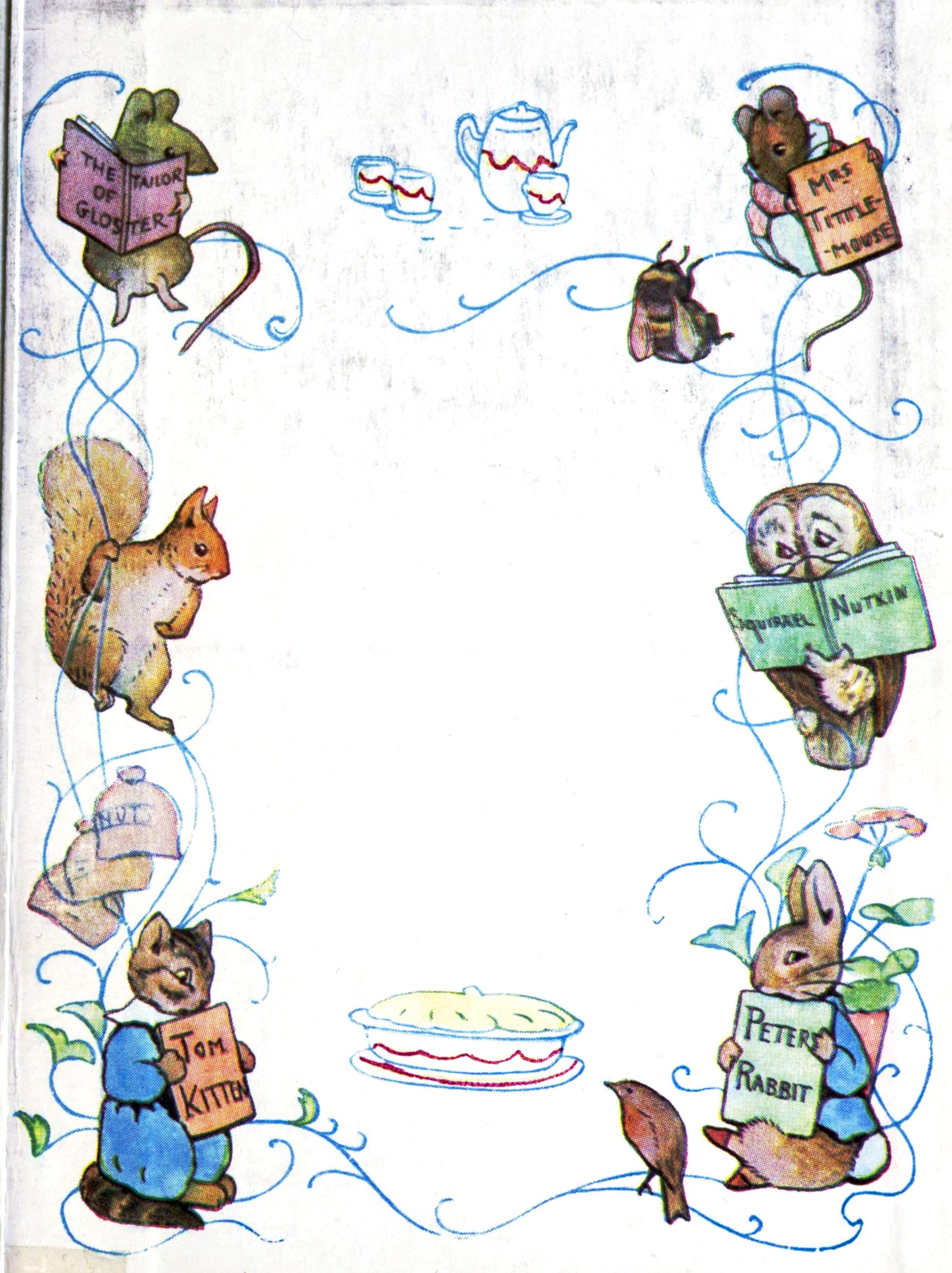 Juvenile - Beatrix Potter - Page border - Tom Kitten, Peter Rabbit ...