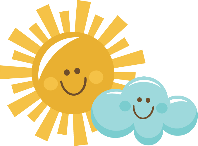 Sun And Clouds Clipart - Gallery
