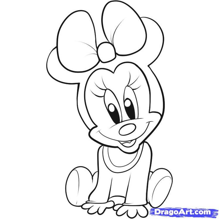 Disney Baby Minnie Mouse Coloring Pages, Baby Disney Character ...