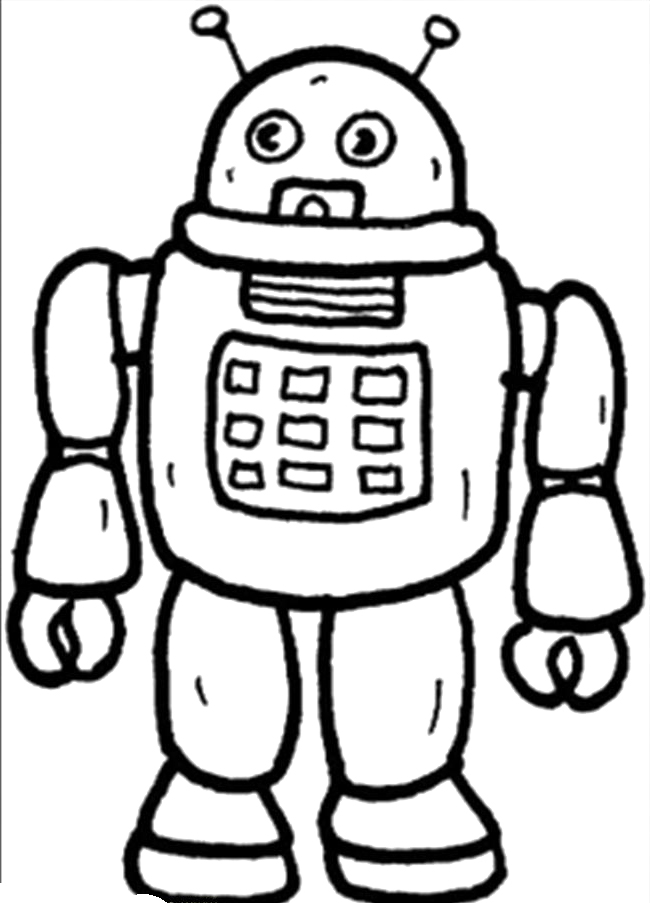 Robots From Outer Space Coloring Pages - Robot Coloring Pages ...