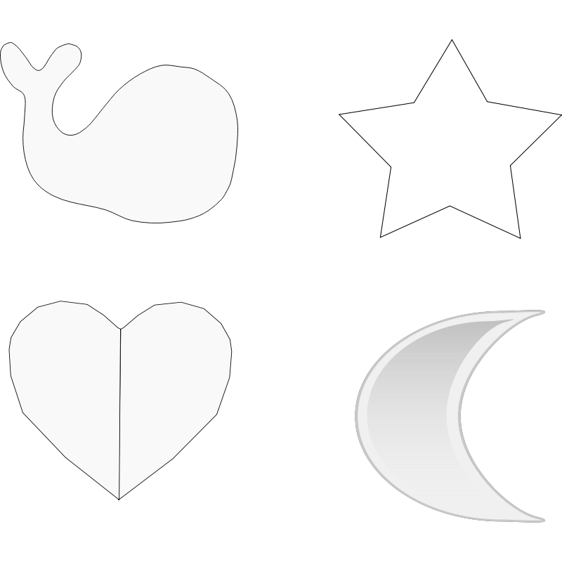 Clipart - Heart silhouette