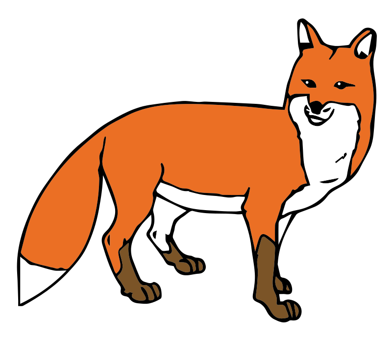 Cute Fox Head Clipart