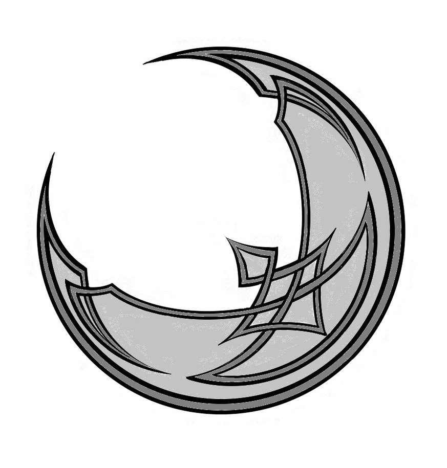 Outline Of A Crescent Moon - ClipArt Best