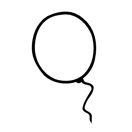 white balloon with string. | Clipart Panda - Free Clipart Images