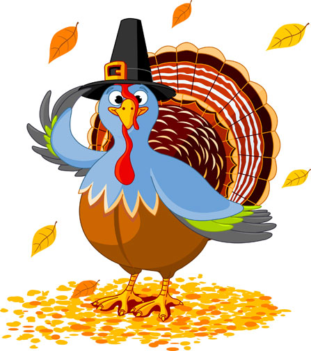 Happy Thanksgiving Turkey Cartoon