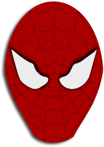 Spiderman Face clip art - vector clip art online, royalty free ...