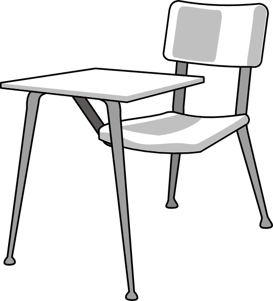 Furniture School Desk clip art - vector clip art online, royalty ...