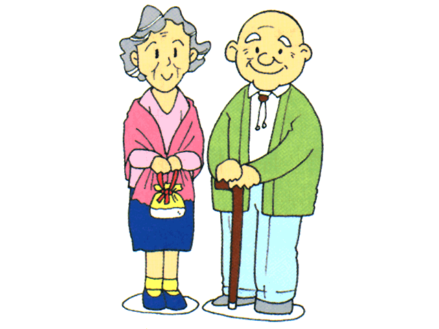 Pix For > Helping Old People Clipart