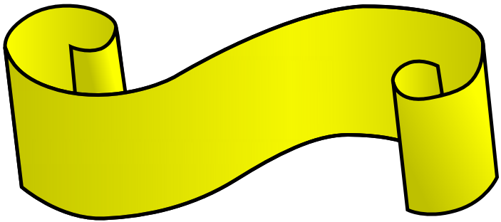 Yellow Scroll Banner Clip Art Download