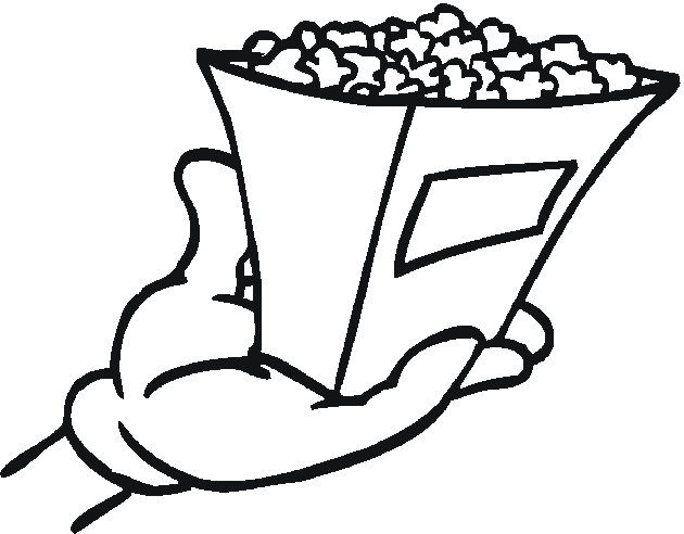 pop corn Colouring Pages (page 2)