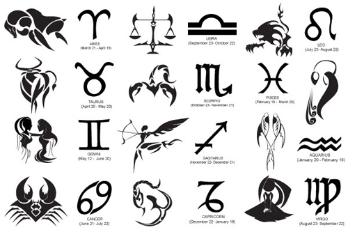 Zodiac Vector Design Elements | vector sign & symbol