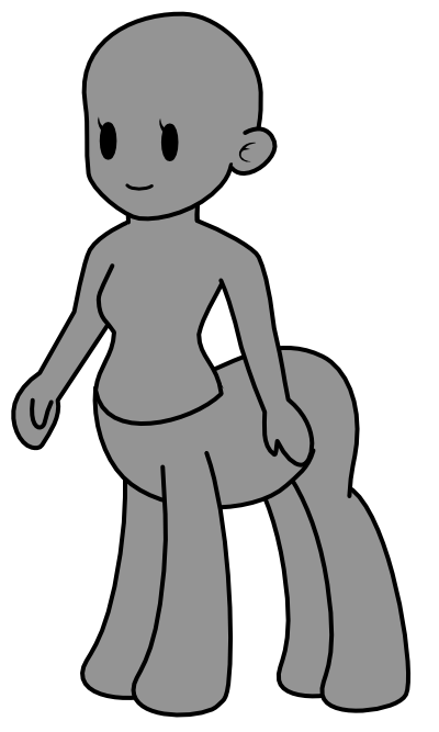 Paper Mario Base- Female- Pony Centaur by Cross-Cresent-Creed on ...