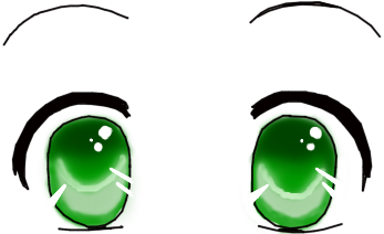 Anime eyes green by Samonsea on deviantART