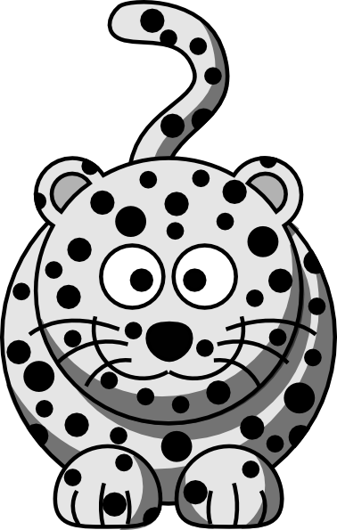 Cartoon Snow Leopard clip art - vector clip art online, royalty ...