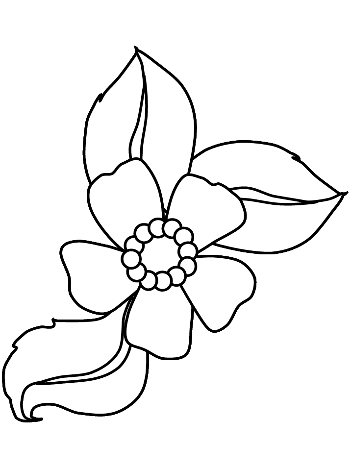 Cartoon Flowers Coloring Pages - Free Printable Coloring Pages ...