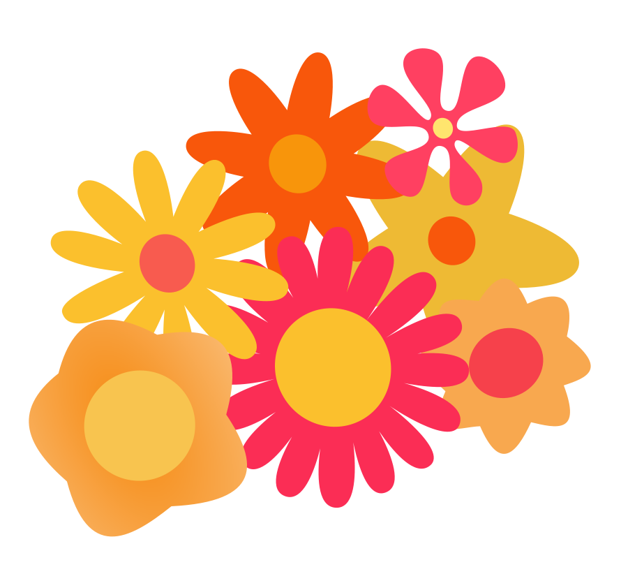 Flower Cluster Cartoon SVG Vector file, vector clip art svg file ...