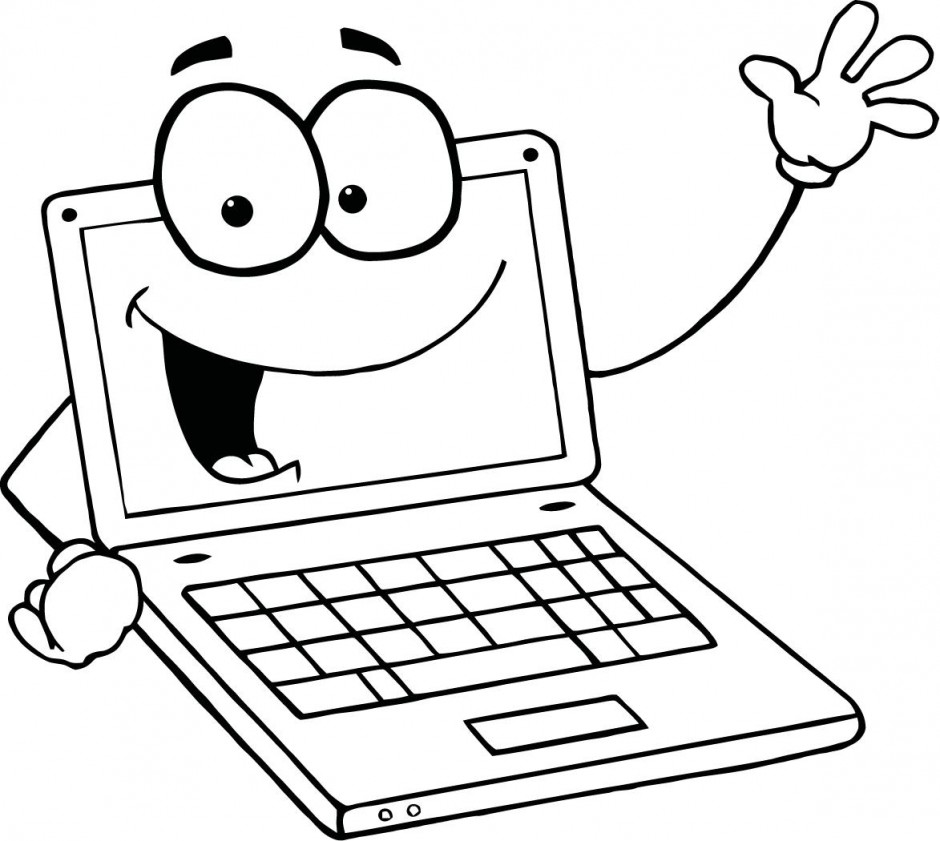 Pix For > Kid On Laptop Clipart