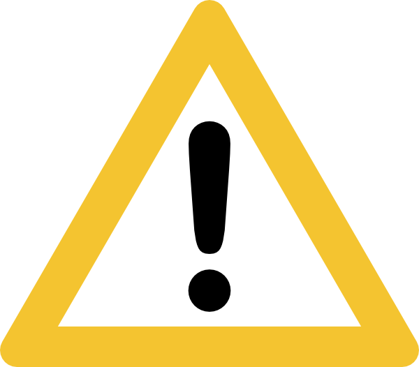 Warning Sign clip art Free Vector / 4Vector