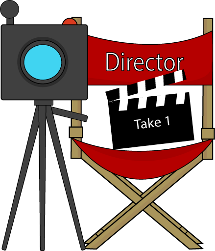 Movie Directors Chair and Camera Clip Art - Movie Directors Chair ...