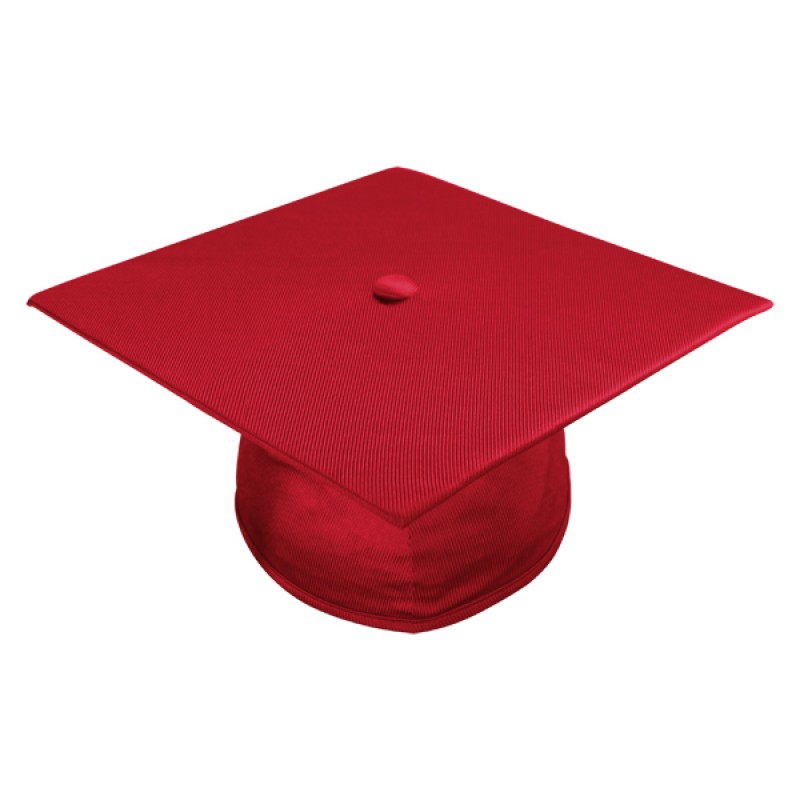 Shiny Red Middle School Cap, Gown & Tassel - Graduation Shop