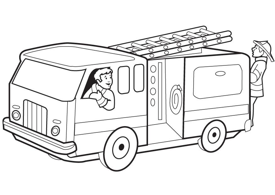 Fire Truck Coloring Page - smilecoloring.com