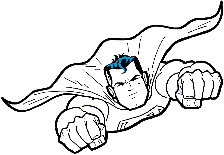 How to Draw Superman from DC Comics in Easy Step by Step Drawing ...