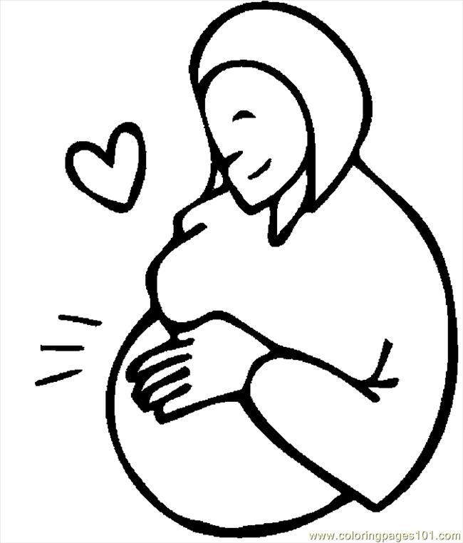 Coloring Pages Pregnant Woman 7 (Peoples > Others) - free ...