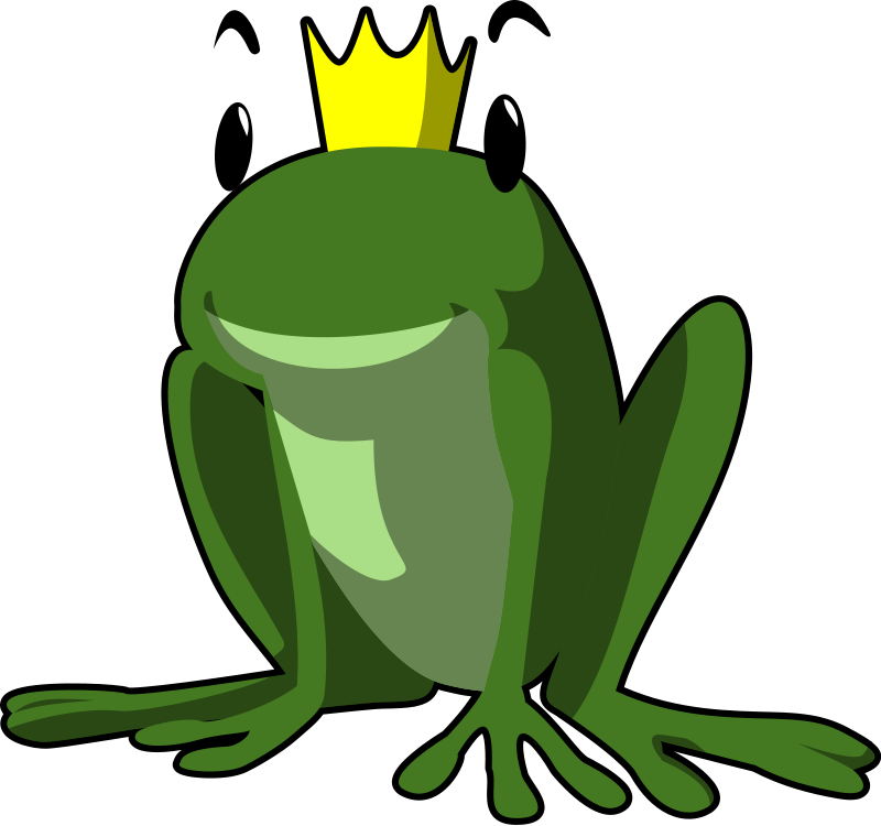 Frog prince Free Vector / 4Vector
